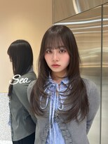 シー バイ ロンド 新宿(Sea by Lond)&nbsp;セミハッシュカット×グレージュ