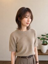 セレスト 心斎橋店(CELESTE)&nbsp;【透明感】イノアカラー/モカグレージュウルフレイヤーボブ