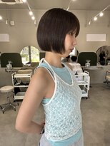 アンドルトワ(and Lutowa)&nbsp;ダークパープル/ナチュラルショート/ミルクブラウン/夏/ボブ