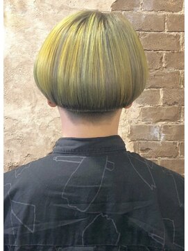 マギーヘア(magiy hair) シルバー×イエロー［magiyhair 西部笑］