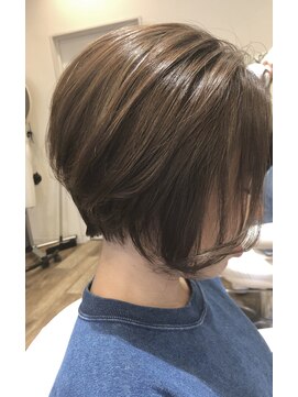 ステラ 東向日店(stella) ショートボブ/ハイライト/マロンベージュ/髪質改善/30代40代50代