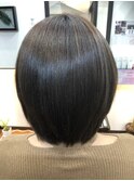 大人かわいい小顔30代40代ツヤ感ボブ