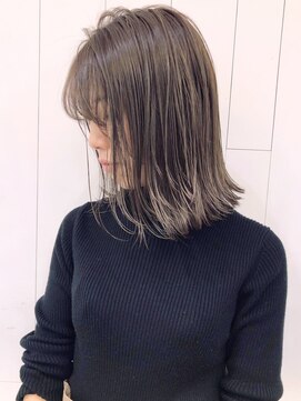 アイティー バイ アルバム 浦和店(IT by ALBUM) アッシュグレージュ_ココアブラウンフリンジウェーブ_ba279642