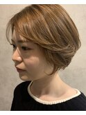 ショートヘア ブリーチなし! 髪質改善