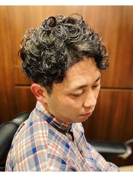ヒロギンザバーバーショップ 大宮店(HIRO GINZA BARBER SHOP) ツーブロ×パーマ