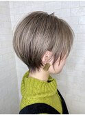 ハイトーングレージュ☆丸みショート