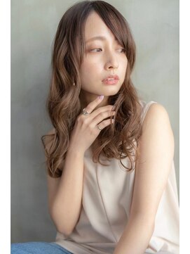 オースティン 流山おおたかの森(AUSTIN) 大人かわいい前髪セシルカットココアブラウンフリンジウェーブ