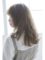 ミエル ヘア 新宿(miel hair)&nbsp;〈mielhair新宿〉愛されふんわりセミディ　イルミナ　ベージュ