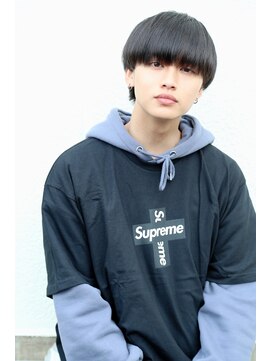 ザ サードヘアー 津田沼 (THE 3rd HAIR) メンズ　シースルーバングマッシュ