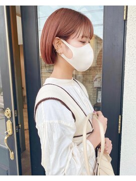 ブランココ(BlanCoCo) ミニボブ×オレンジピンク