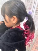 裾カラーpink《ラムネhair ヒサマツマユミ》