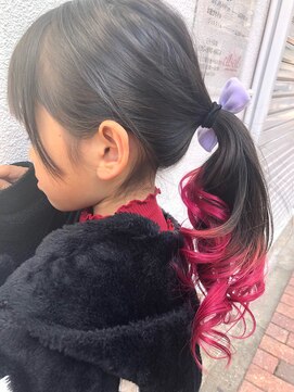 櫛の屋 裾カラーpink《ラムネhair ヒサマツマユミ》