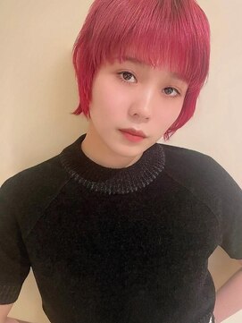 トップヘアー アヴェニュー 刈谷(TOPHAIR Avenue) すっきりショートチェリーレッドカラー☆/ニュアンスカラー