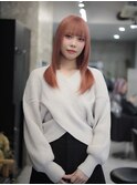 ペールピンク ミディアム 大野城 美容室