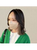 ミルクティーベージュインナーカラー