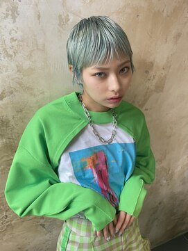 サラビューティーサイト 志免店(SARA Beauty Sight) 【志免】ミントブルー/スパイキーショート/山之内☆
