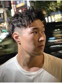 ナチュラルアイロンパーマショートスタイル