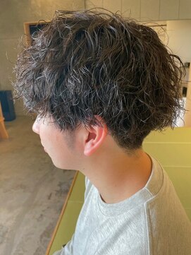 ニアウ 太田店(Niau) ツイストスパイラルパーママッシュメンズパーマ波巻きパーマ