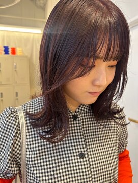 パーク 福岡天神西通り店(parc) レッドカラー　チェリーレッド　ワインレッド