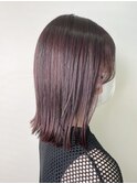 切りっぱなしミディアム/パープルグレージュ