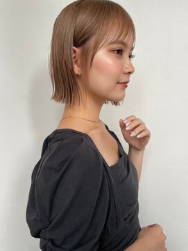 アンバー 池袋(amber) 髪質改善/ミルクティーベージュ/ウェットヘア[池袋］