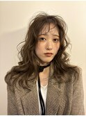 ベージュカラー/透明感カラー/顔まわりレイヤーカット/横浜