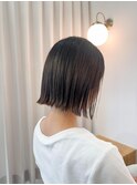 トレンド◎切りっぱなしボブ