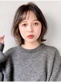 外ハネボブ愛され似合わせカットウェーブパーマサイドバング