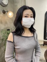 エトネ ヘアーサロン 仙台駅前(eTONe hair salon)&nbsp;［ eTONe ］ぷつっとミディ × blue black