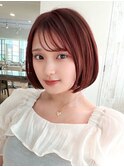 前下がりボブ丸みボブ内巻きボブ前髪なし小顔ワンレンミニボブ