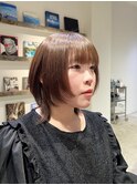 ショートウルフカットナチュラルウルフ顔まわりレイヤーカット