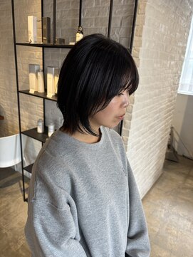 クラン バイ ナチュラル(clan by Natural) 大人女性におすすめレイヤーボブ/赤味けしオリーブグレージュ