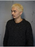 10代20代カットブリーチバズカットメンズショートパーマ