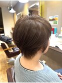 インナーカラーショートカットショートボブハイライトメッシュ