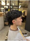 ショートウルフ/メンズパーマ/人形町y