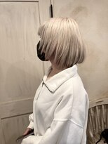 ヘアーリゾートガーデン 南林間店(Hair Resort Garden)&nbsp;ホワイトグレージュ/シャギーボブ