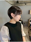 別府ショートボブ顔まわりレイヤーカット髪質改善カラー30代