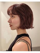 ナヌーク シブヤ(nanuk shibuya) ミニマルボブ/バーガンディー/チョコレートブラウン