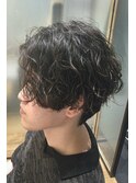 センターパート×ツイストスパイラル