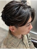 フェザーパーマ/マッシュ/毛流れパーマ