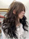 グレージュエンドカラー