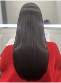 ロングヘアー縮毛矯正髪質改善　赤坂見附