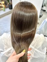 ヘアー アイス 御器所本店(HAIR ICI) 王道♪♪ブリーチなし髪質改善カラー ベージュ艶髪ストレート