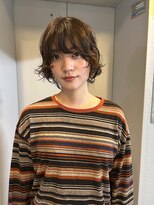 ヌビア 青葉台(NUBIA)&nbsp;ラフにパーマとボーダー【パーマ/ウルフ/青葉台】