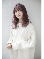 アンジュール 鹿児島中央店(UNJOUR.) ◎春のイメチェンチェリーピンク×ゆるふわミディ