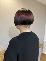 リポゾ(Riposo.) ブリーチあり・ポイントカラー♪チェリーレッド