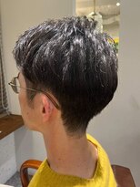 ムーン(moon)&nbsp;MEN’S/リバースセンターパート/ニュアンスパーマ/武蔵小杉