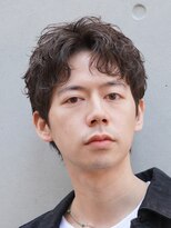 バイフィフス 原宿/表参道(by fifth)&nbsp;メンズシースルーマッシュニュアンスパーマシャドウパーマテテ風