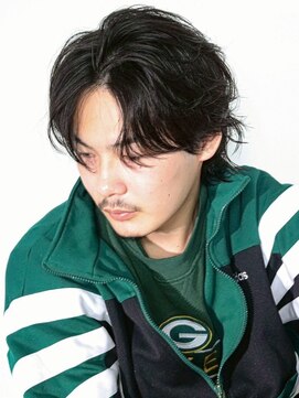 ソウル 福山駅前店(SOUL.) フェザーパーマ マッシュ 刈り上げ 韓国ヘア 20代 アップ