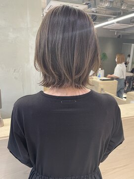ローネス 銀座(LONESS) レイヤーボブくびれボブ結べるボブグレージュ大人ボブ20代30代